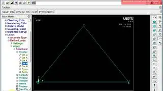 ANSYS APDL Tutorials for beginners 4: Solving a static structural truss problem
