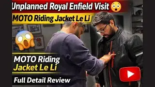 Unplanned Royal Enfield Visit 😲 | MOTO Riding Jacket Li | Full Detail Review #dailyvlog #vlog