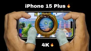 IPHONE 15 PLUS HANDCAM IN 2025 🔥/ Smooth+60Fps PUBG / BGMI Test😳 / NEW IOS 18.5 Erangle Gameplay!