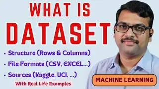 What is Dataset in Machine Learning || Importance of Dataset || Sources, File Formats || ML