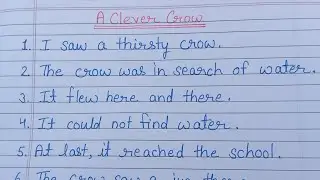 The Thirsty Crow🐦&zwj;⬛A Clever Crow🐦&zwj;⬛ Story Writing 🐦&zwj;⬛ प्यासा कौआ