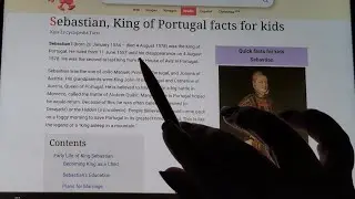 ASMR ~ All About King Sebastian I of Portugal! Soft Spoken History Facts for Relaxation and Sleep