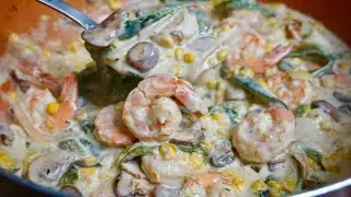 Después de probar esta receta no dejarán de hacerla/ CAMARONES CON RAJAS Y ELOTE. #cocinadeignacio