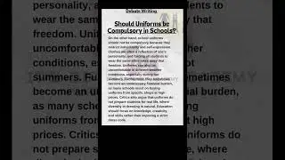 DEBATE WRITING ON UNIFORMS SHOULD BE COMPULSORY? #CLASS11 #ENGLISH #GRAMMER #CBSE #NCERT #SCERT