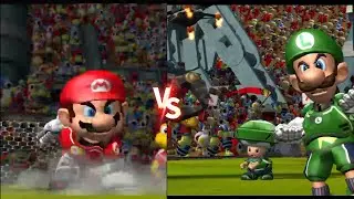 Mario Strikers Charged | Mario Vs Luigi
