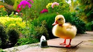 Relaxing Duck Moments in the Pool 🦆✨ | Realistic Duckling Video