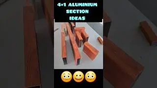 4&times;1 aluminium section ideas #aluminiumfabrication #woodworking #shorts