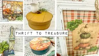 Goodwill Bin Flip: Thrifted Pieces Transformed into Fall Home Decor