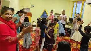 urvi and udbhav 7th b'day kirtan and dance at CVS