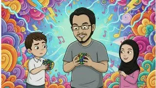 Rubiks Cube Challenge and Fun Games with Dad