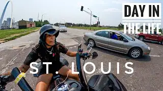 A Day In The Life Of A Motorcycle Rider | St. Louis Style!! QueenSit Motovlog
