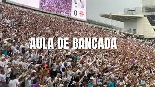 TORCIDA DO SANTOS DANDO UMA AULA DE ARQUIBANCADA NA NEO QUIMICA ARENA (ARENA CORINTHIANS)
