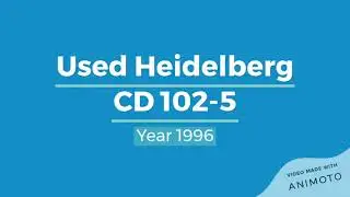 Used Heidelberg CD 102 - 5 Colour, Year 1996
