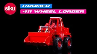 Kramer 411 Wheel Loader Red with White Top 1/50 Diecast Model by Siku