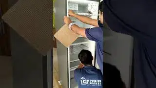 fridge base ready and perfect seting frige #packing like and subscribe