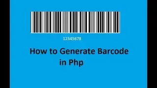 Generate Barcode In Php  in Hindi/Urdu