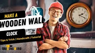 How to Make a Wooden Wall Clock? in 30 Minutes!! (Easy Tutorial)