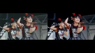 BABYMETAL METROCK 2015 - ( 60 FPS COMPARATION ) [CLIP]
