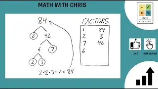 Finding the Factors of 84