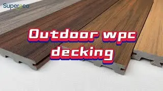 WPC Veranda Terrace Outdoor Floor Capped Wood Fiber Waterproof Composite Solid WPC Decking #wpc