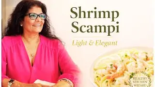 Shrimp Scampi with Linguine-Easy, Elegant & Healthy Pasta Recipe@HealthyKitchenWizard 