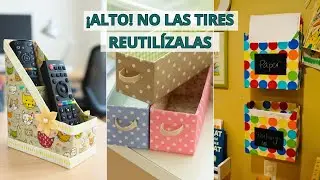 &iexcl;Imag&iacute;nate! Puedes Hacer Organizadores Con Cajas De Cereal Sin Gastar Nada