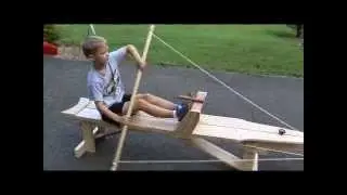 Home made / homemade kayak ergometer from Nordic Track ski machine