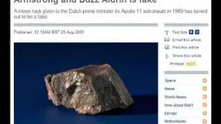 Moon-fake ( Faked wooden moon rock by Neil Armstrong).