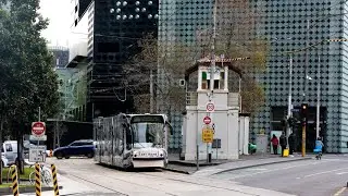 UNCOMMON TRAM ROUTE 58 DIVERSION - Past the Unique Franklin St Tram Signal Box & Swanston St