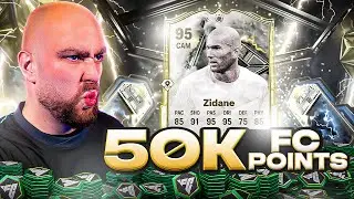 50K FC Points Decides My Team w/ 95 THUNDERSTRUCK ICON ZIDANE!