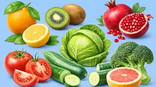 Relaxing Video | Cutting Fruits and Vegetables | Sound Eating ASMR