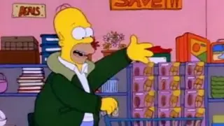 The Simpsons-Homer Goes Christmas Shopping HQ 4:3