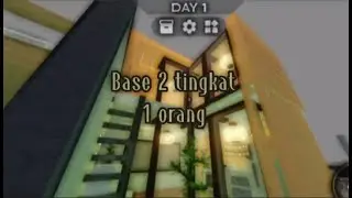 Tutorial Base 2 tingkat Untuk 1 orang 🌷✨ | SCP 3008 | Roblox