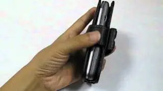PDair Leather Case for HTC Desire Z/T-mobile G2 - Horizontal Pouch Type (Black)