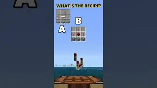 What's the Recipe? Redstone Comparator #minecraft