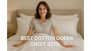 🛏️ LANE LINEN Eco Friendly 100% Organic Cotton Queen Sheet Set | Best Cotton Queen Sheet Sets 🌿