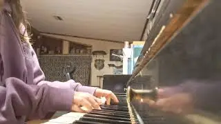 Fallen down (smooth) on an old piano