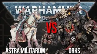 NARRATIVE 40k! Astra Militarum Vs Orks - Warhammer 40k 10th Edition