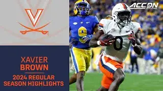 Xavier Brown 2024 Regular Season Highlights | Virginia RB