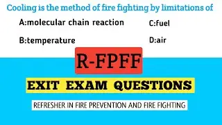 STCW Refresher Fire Fighting|Advanced Fire 🔥 Fighting EXIT Exam| EXIT EXAM Q&A