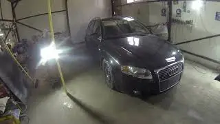 Audi A4 B7  - front bumper & wing paint repair
