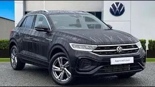 Approved Used Volkswagen T-Roc R-Line 2.0 TDI 150PS DSG in Black | KS24BFF | Wrexham Volkswagen