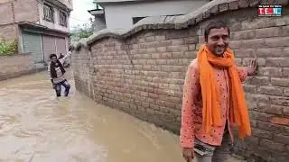 Flash Floods Hit Tailbal Srinagar | Homes & Roads Submerged After Relentless Rainfall