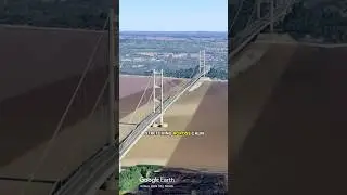 This bridge in UK is so high when you are driving across #bridge #uk #shorts