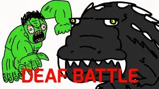 Hulk vs Godzilla Death Battle, but without Bruce Banner be like: