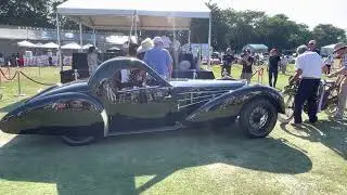 A 1937 Bugatti Type 57S Gangloff Coupe winning best of show at Boca Raton Concours 2023