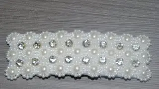 Como decorar ganchos o pinzas con media perla  y strass, Ganchos decorados