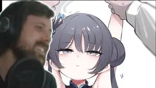 Forsen Reacts to how to properly pick up your kisaki (blue archive)