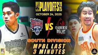 MPBL PLAYOFFS LAST 3 MINUTES: GENSAN VS BASILAN (OCTOBER 24, 2025)