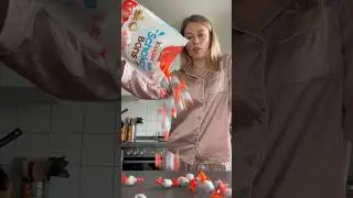 Kinder Schoko-Bons Iced Coffee? ☕️🍬 #coffee #asmr #mukbangs #tutorial #diy #choco #kinderchocolate